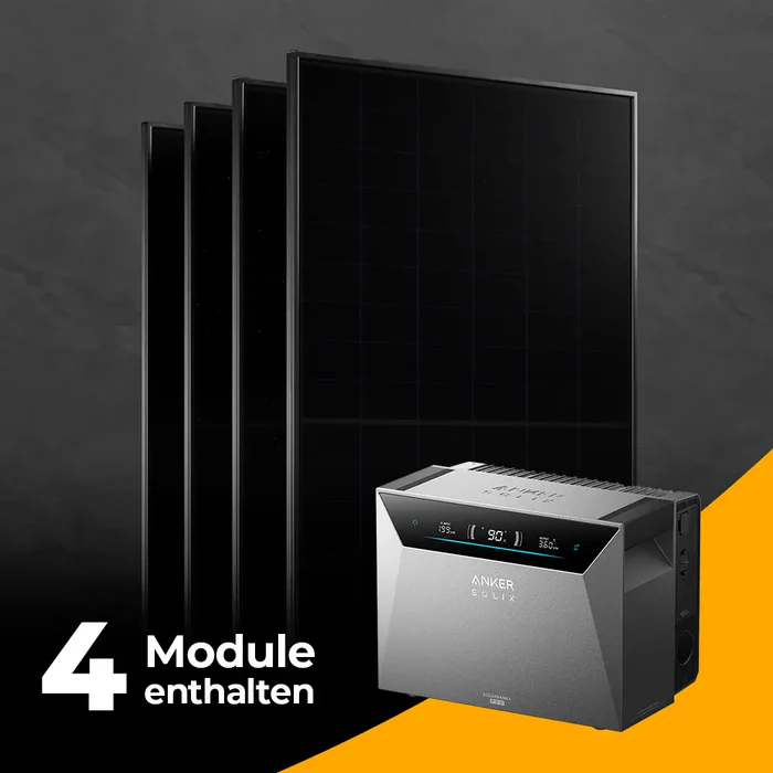 2000W Balkonkraftwerk mit Anker SOLIX Solarbank 4 Pro